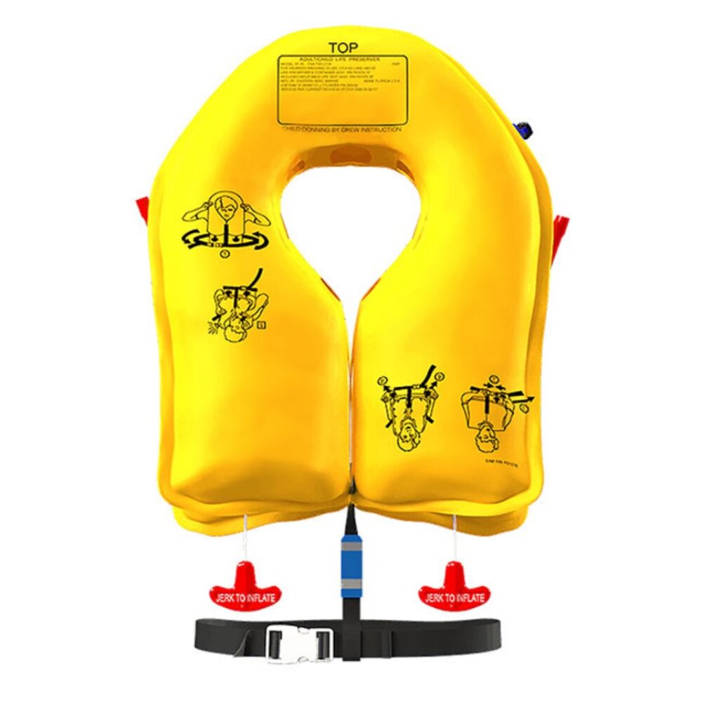Vintage Inflatable Aircraft Life Vest Jacket Child Sized Aviation Staging #1